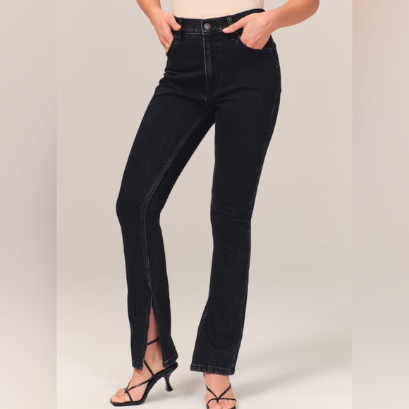 Abercrombie & Fitch - Black High Rise Skinny Jeans - Picture 3 of 3